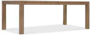 Sonnet Rectangle Dining Table with One 18-inch Leaf Medium Wood 6072-75200-85 Hooker Furniture