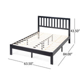 Christopher Knight Home® - Noble House - Norgate Modern Farmhouse Acacia Wood Queen Bed Platform