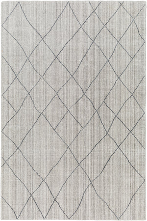 Highland HHD-2300 9' x 12' Handmade Rug HHD2300-912  Light Gray, Charcoal, Medium Gray Surya