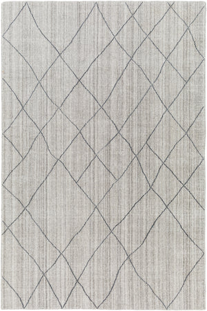 Highland HHD-2300 9' x 12' Handmade Rug HHD2300-912  Light Gray, Charcoal, Medium Gray Surya