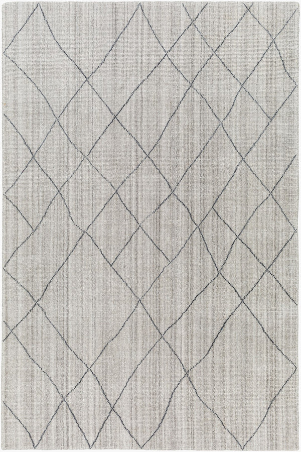 Surya Highland Handmade 2' X 3' Area Rug - Eco-friendly, Hand-loomed, Durable Design For Elegant Spaces Light Gray Recycled Pet Yarn Hhd2300-23
