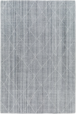 Highland HHD-2301 9' x 12' Handmade Rug HHD2301-912  Silver Gray, Light Gray, Medium Gray Surya