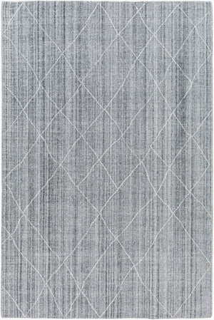 Surya Highland Handmade 2' X 3' Area Rug - Eco-friendly, Hand-loomed, Durable Design For Elegant Spaces Silver Gray Recycled Pet Yarn Hhd2301-268