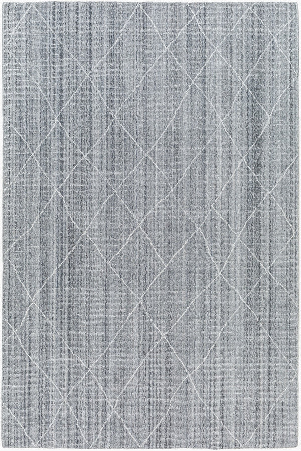 Surya Highland Handmade 2' X 3' Area Rug - Eco-friendly, Hand-loomed, Durable Design For Elegant Spaces Silver Gray Recycled Pet Yarn Hhd2301-268