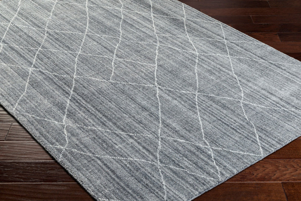 Surya Highland Handmade 2' X 3' Area Rug - Eco-friendly, Hand-loomed, Durable Design For Elegant Spaces Silver Gray Recycled Pet Yarn Hhd2301-268