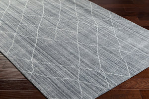 Surya Highland Handmade 2' X 3' Area Rug - Eco-friendly, Hand-loomed, Durable Design For Elegant Spaces Silver Gray Recycled Pet Yarn Hhd2301-268