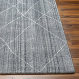 Highland HHD-2301 9' x 12' Handmade Rug HHD2301-912  Silver Gray, Light Gray, Medium Gray Surya