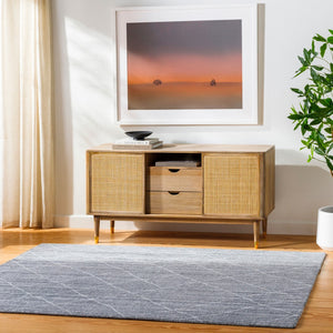 Surya Highland Handmade 2' X 3' Area Rug - Eco-friendly, Hand-loomed, Durable Design For Elegant Spaces Silver Gray Recycled Pet Yarn Hhd2301-268