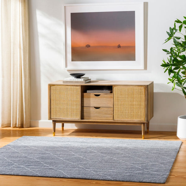 Surya Highland Handmade 2' X 3' Area Rug - Eco-friendly, Hand-loomed, Durable Design For Elegant Spaces Silver Gray Recycled Pet Yarn Hhd2301-268