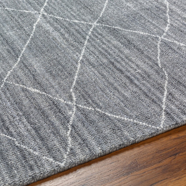 Surya Highland Handmade 2' X 3' Area Rug - Eco-friendly, Hand-loomed, Durable Design For Elegant Spaces Silver Gray Recycled Pet Yarn Hhd2301-268