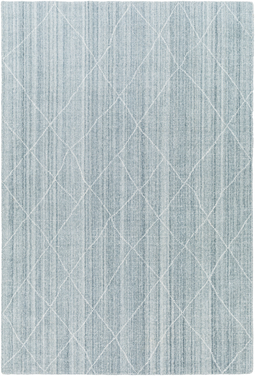 Highland HHD-2302 9' x 12' Handmade Rug HHD2302-912  Ice Blue, Denim, Pale Blue Surya