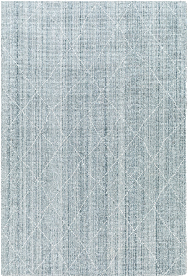 Highland HHD-2302 9' x 12' Handmade Rug HHD2302-912  Ice Blue, Denim, Pale Blue Surya