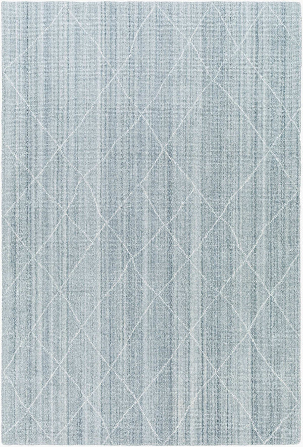 Surya Highland Handmade 2' X 3' Area Rug - Eco-friendly, Hand-loomed, Durable Design For Elegant Spaces Ice Blue Recycled Pet Yarn Hhd2302-23