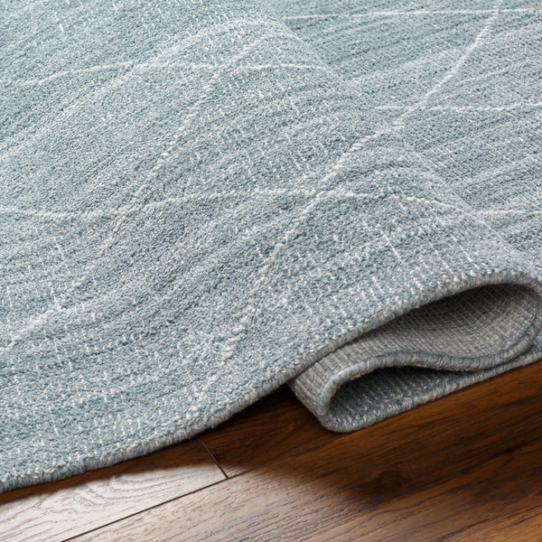 Highland HHD-2302 9' x 12' Handmade Rug HHD2302-912  Ice Blue, Denim, Pale Blue Surya