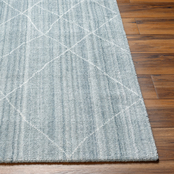 Highland HHD-2302 9' x 12' Handmade Rug HHD2302-912  Ice Blue, Denim, Pale Blue Surya