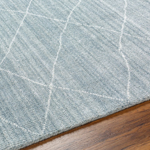 Highland HHD-2302 9' x 12' Handmade Rug HHD2302-912  Ice Blue, Denim, Pale Blue Surya