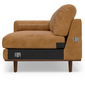 English Elm Morrison Right Sectional Sofa In Sienna Leather - Mid-Century Modern Comfort For Stylish Living B136P159599