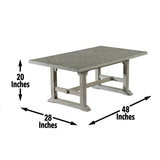 Steve Silver Whitford 3-Piece Table Set in Gray Finish