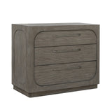 Scott Living Home Griffith Three Drawer Hall Chest Gray with Light Wood Finish P367DJ125 Pulaski Furniture