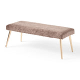 Christopher Knight Home® - Noble House - Capernaum Patterned Faux Fur Bench