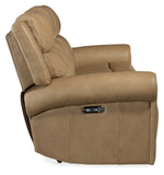 Oberon Zero Gravity Power Sofa with Power Headrest Beige MS Collection SS103-PHZ3-080 Hooker Furniture