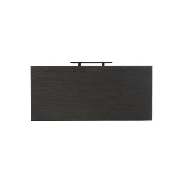 Bernhardt Bernhardt Keali Nightstand With Ebonized Pine Finish, Cast-Aluminum Pulls, Two Soft-Glide Drawers 309234