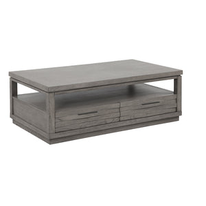 Parker House Pure Modern Rectangular Cocktail Table Moonstone Oak Solids / Oak Veneers PUR#01A