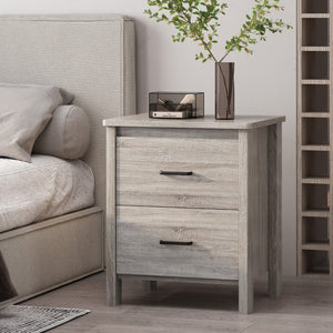 Christopher Knight Home® - Noble House - Olimont Contemporary 2 Drawer Nightstand