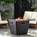 Christopher Knight Home® Noble House Ellison Square 24" Fire Pit - 40,000 Btu