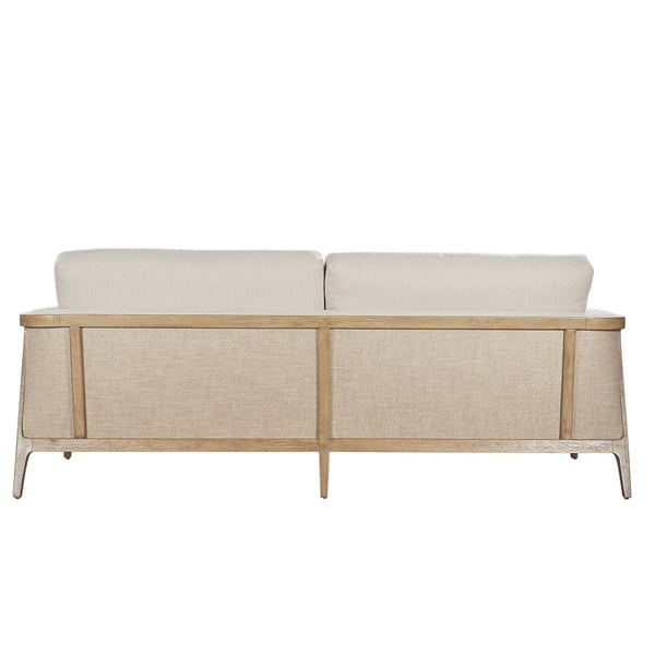 A.R.T. Furniture Harvey Sofa - Contemporary Tawny Parrawood Frame With Cozy Salty Sand Fabric & Comfort Pillows  Parrawood Solid Frame In The Tawny Finish 765501-5803