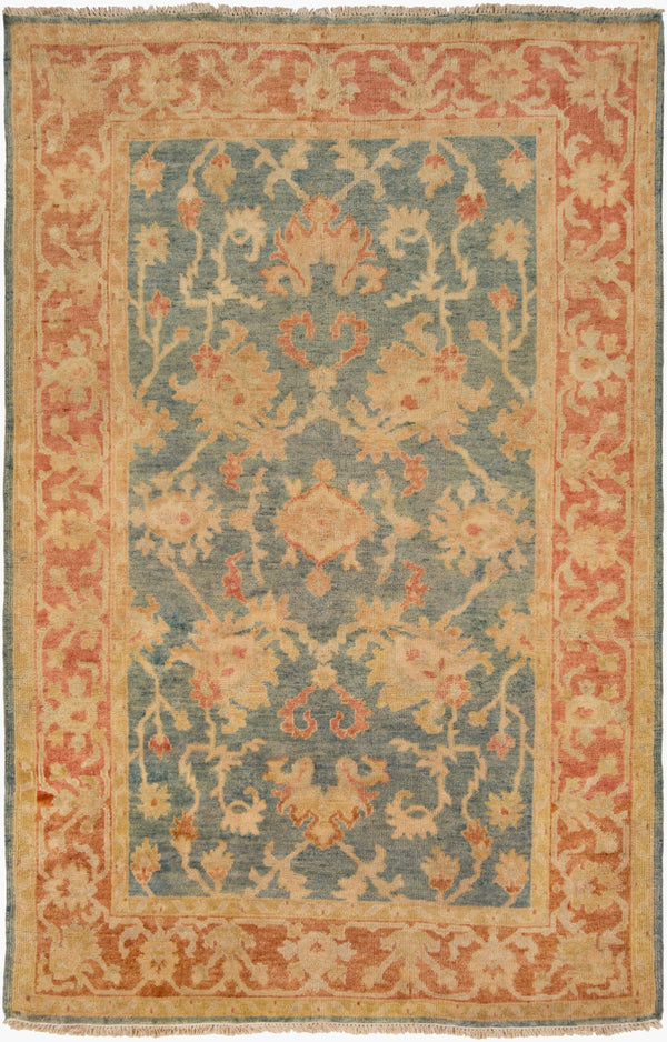 Surya Hillcrest Hand Made Rug 2' X 3' - Durable New Zealand Wool, Unique Design For Timeless Elegance Teal Nz Wool Hil9026-3656