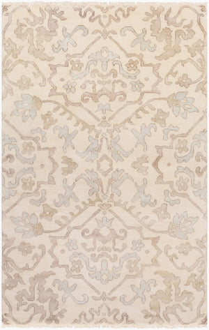 Surya Hillcrest Hand Made Rug 2' X 3' - Durable New Zealand Wool, Unique Design For Timeless Elegance Light Gray Nz Wool Hil9040-3656