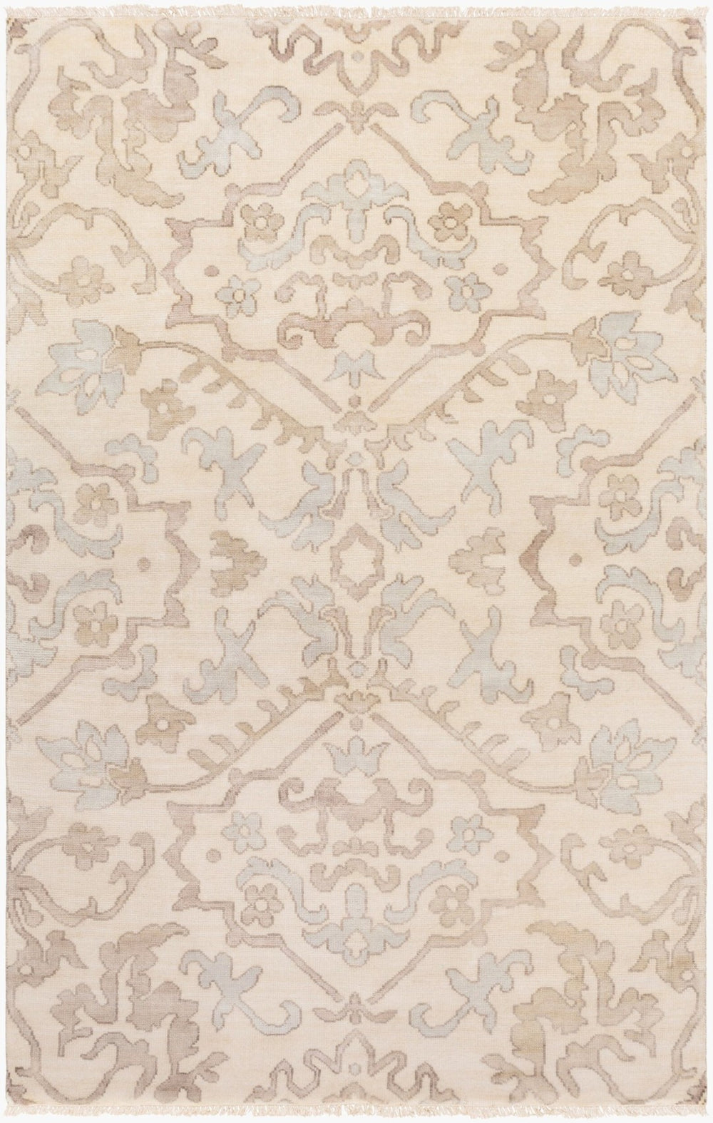 Surya Hillcrest Hand-knotted New Zealand Wool Accent Rug with Fringe Transitional Style HIL9040-23