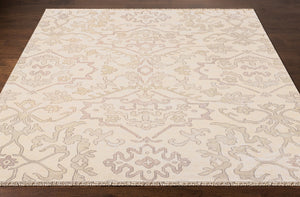Surya Hillcrest Hand-knotted New Zealand Wool Accent Rug with Fringe Transitional Style HIL9040-23