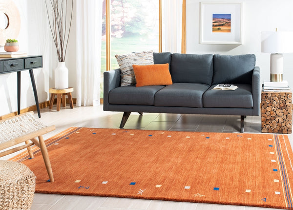 Safavieh Himalaya 563 Hand Loomed Contemporary Rug Rust HIM563P-9