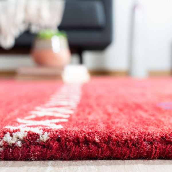 Safavieh Himalaya 596 Hand Loomed Contemporary Rug Red HIM596Q-9