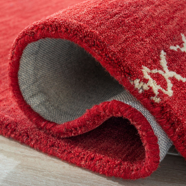 Safavieh Himalaya 596 Hand Loomed Contemporary Rug Red HIM596Q-9