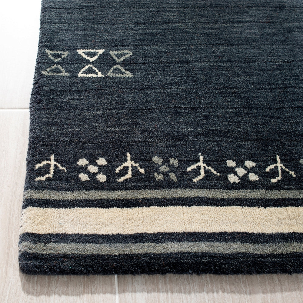 Safavieh Himalaya 597 HIM597 Hand Loomed Contemporary Rug Charcoal HIM597H-214