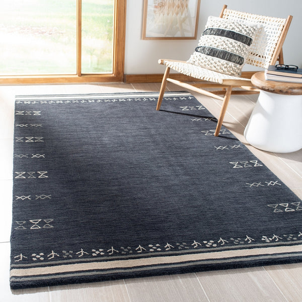 Safavieh Himalaya 597 HIM597 Hand Loomed Contemporary Rug Charcoal HIM597H-214