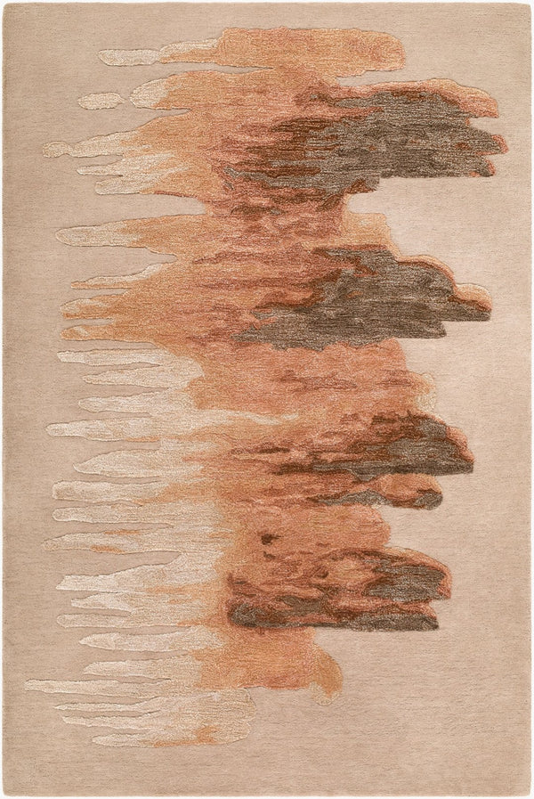 Surya Hiroshima Hand Tufted Wool Viscose Area Rug Mid Century Modern Living Room Accent 9' x 12' Rectangle HIO2300-912