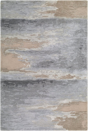 Surya Hiroshima Hand Tufted Wool Viscose Area Rug Mid Century Modern Large Living Room 10' x 14' Rectangle HIO2301-1014