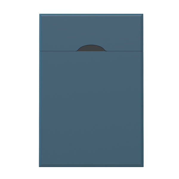 Homelegance By Top-Line Cerie 1-Drawer Side Table with Charging Station Blue Wood