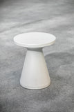 GRC Round End Table, Bone Finish SW6203-BRET Sunset West