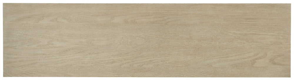 Hooker Furniture Cascade Transitional Console Table 58" W In Terrain Lacquered Burlap With Oak Veneer Top, Open Shelf 6120-85001-80