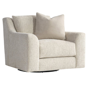 Bernhardt Bernhardt Gabi Swivel Chair — Made-To-Order Sculpted Comfort, Oversized Arms, Knife-Edge Pillow & 360° Movement P7082SA