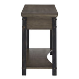 Homelegance By Top-Line Beniz Wood Finish Sofa Table Grey Wood