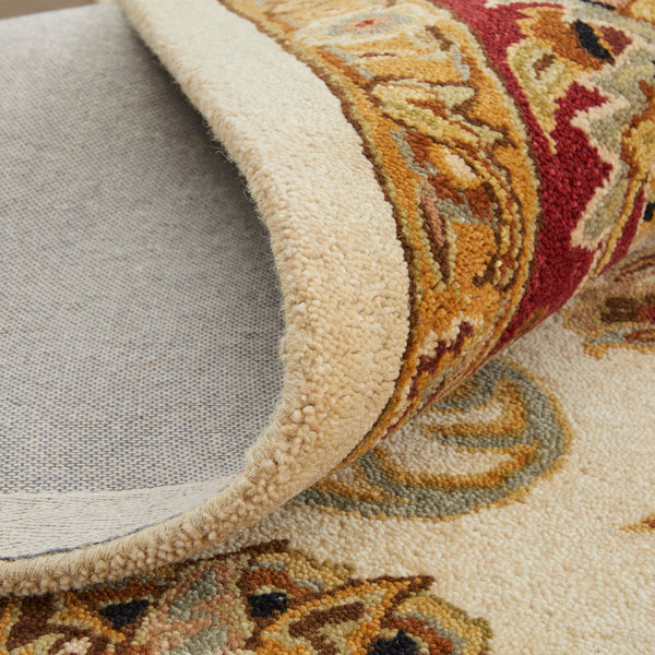 Feizy Rugs Wagner Hand Tufted Wool Oriental Rug - Durable, Stain-resistant Design Perfect For High-traffic Areas Tan,Gold,Red Wool Wgr8944fivyredf00