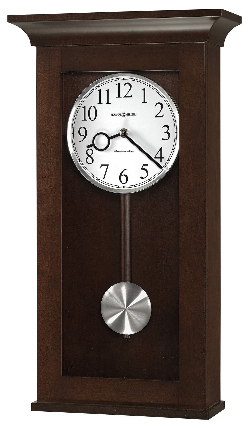 Hekman Furniture 625628 Braxton Wall Clock - Elegant Black Coffee Finish, Westminster Chime & Durable Quartz Movement Black Coffee Braxton Wall Clock 625628
