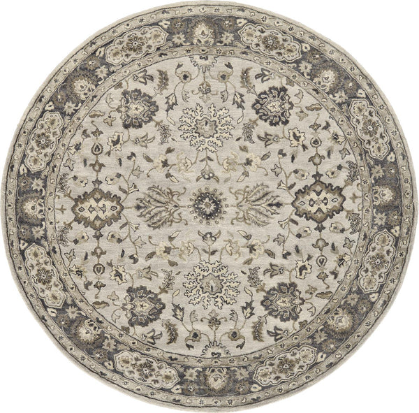 Feizy Rugs Eaton Hand-tufted Wool Oriental Rug - Timeless Persian Design For Elegant Home Décor And Style Gray,Ivory,Taupe Wool 6548399fgry000n80