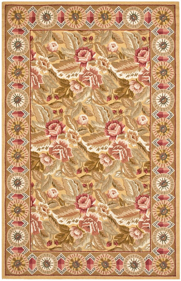 Safavieh Hk1 Hand Hooked  Rug Gold HK1B-4